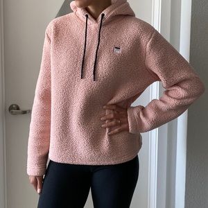 Rose pink FILA hoodie size XL